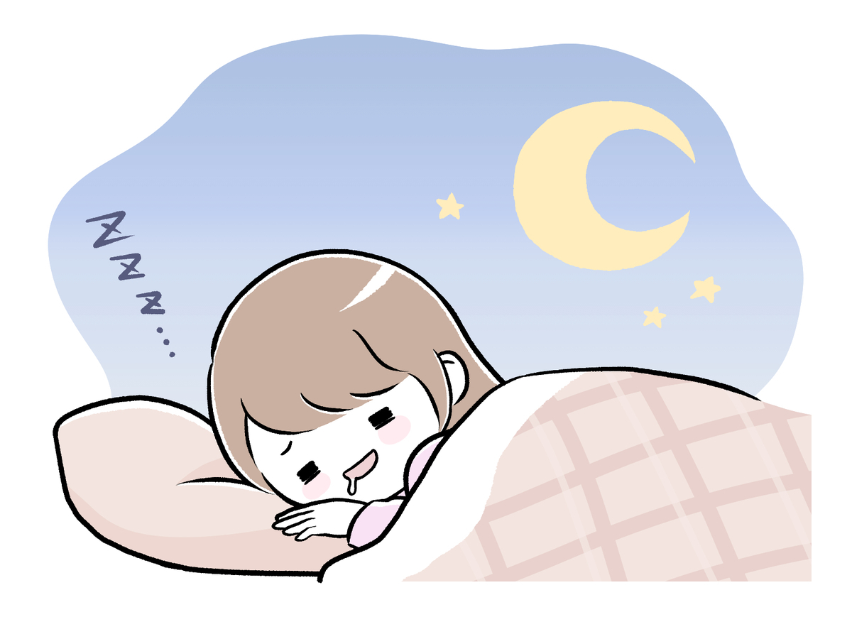 ぐっすり眠る女性