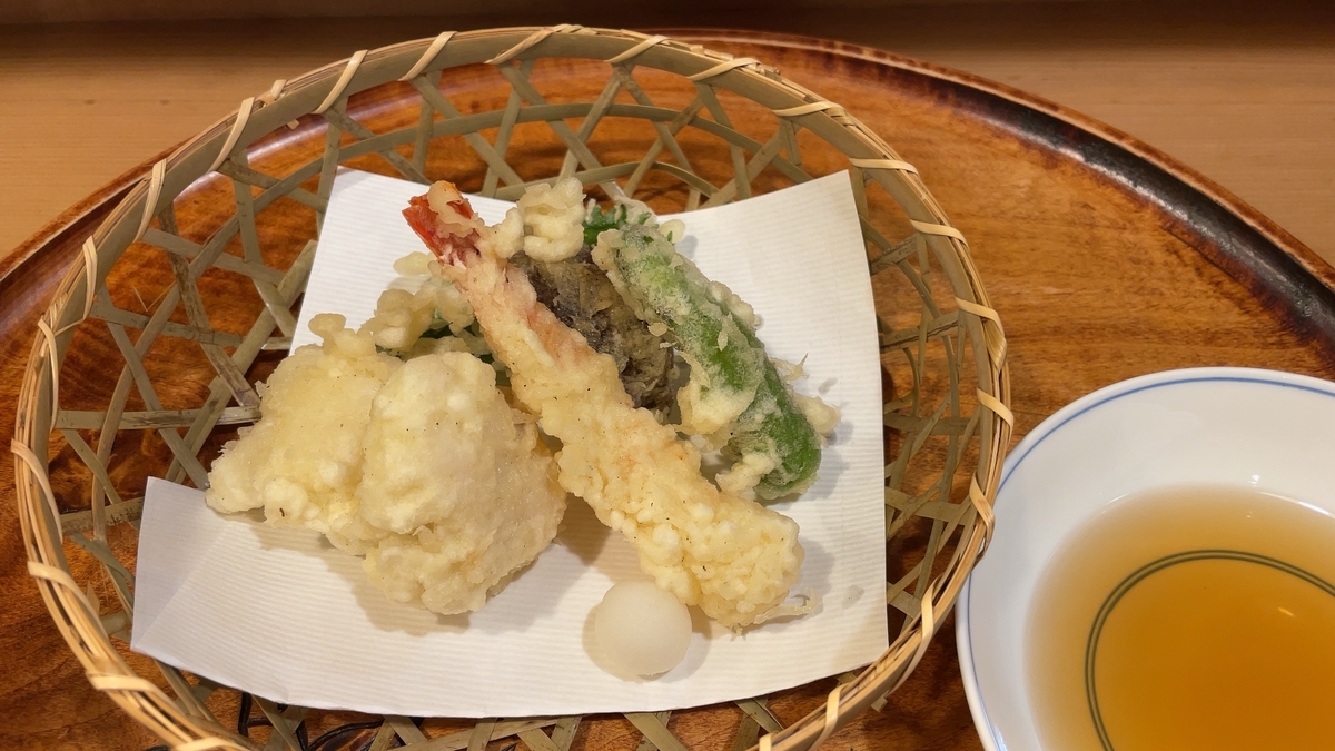 鱧と海老の天ぷら