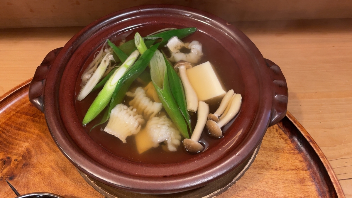 鱧しゃぶ小鍋