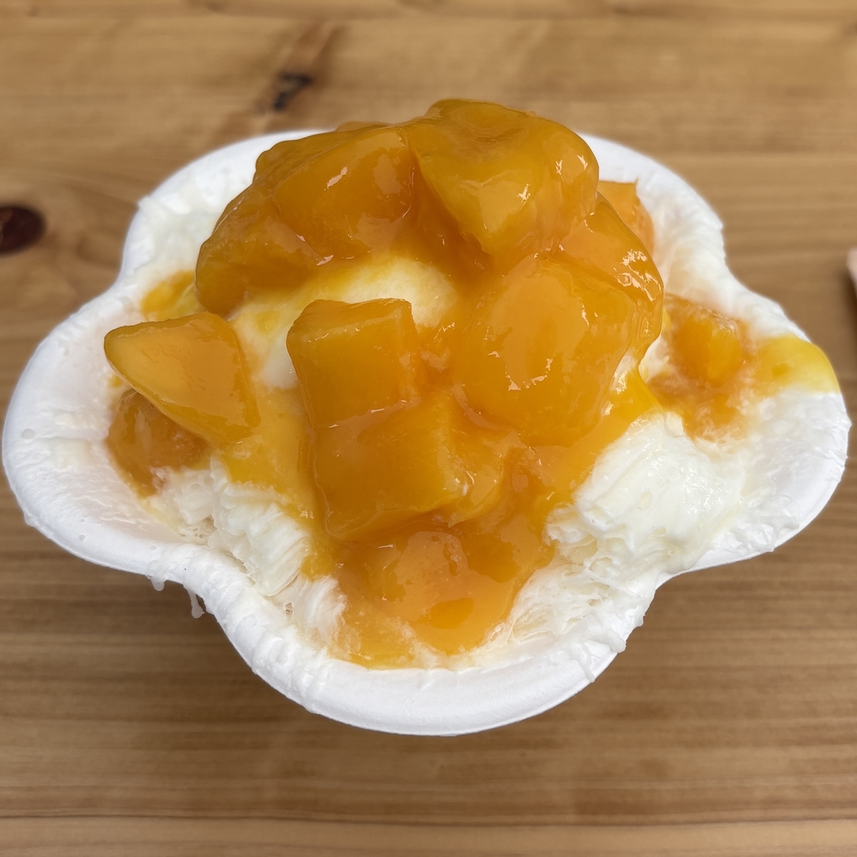 Mango milk shaved ice