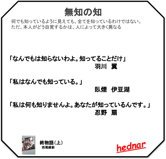 無知の知 Hednarの結晶