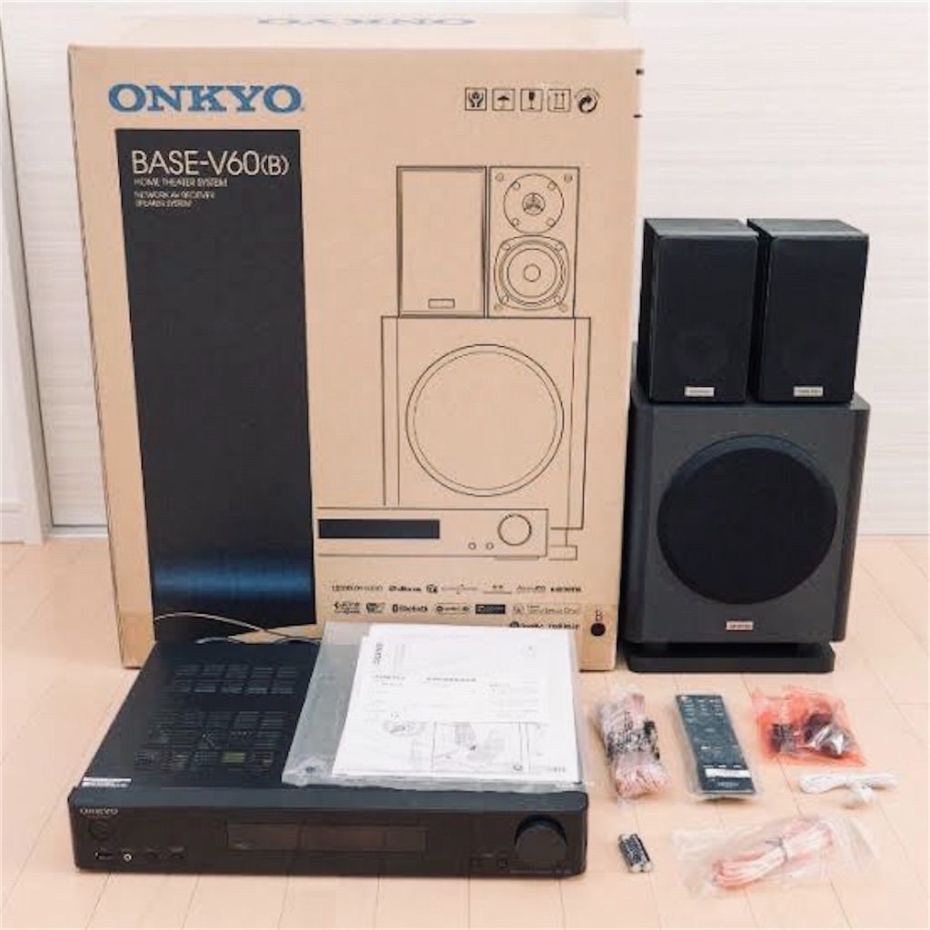 ホームシアターセット。 初心者ながらホームシアターセットを部屋に導入！さらに2.1ch