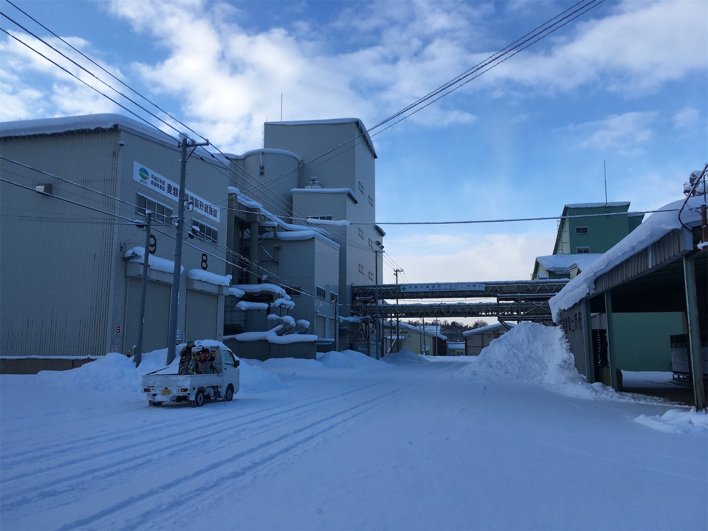 美瑛 ライスセンターの冬模様