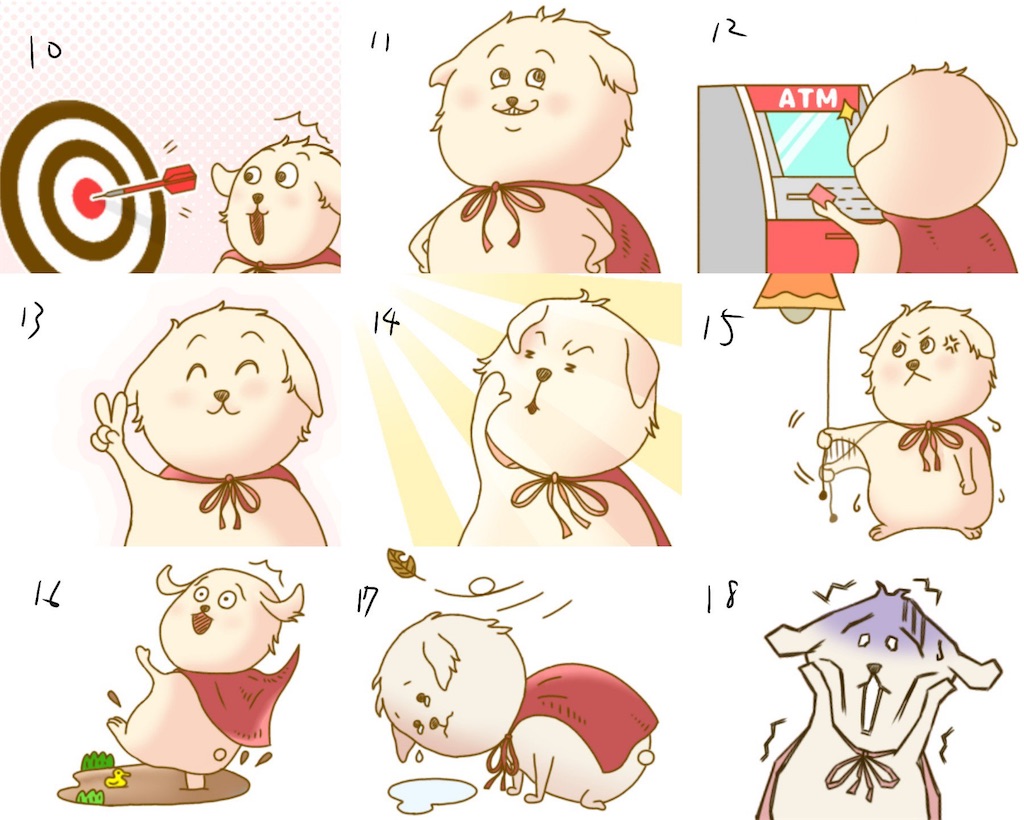 ジャグラースロット用のlineスタンプ作成途中報告 第2弾 ヒーローのジャグラー スロット副収入ブログ 福岡日記