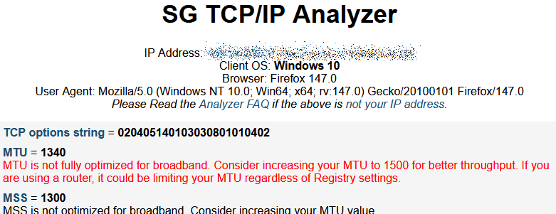 IKEv2接続時のMTU/MSS