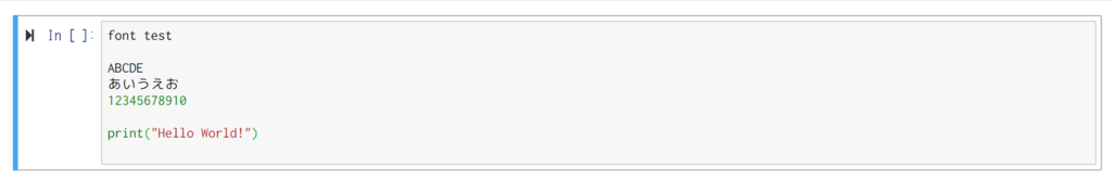 f:id:hhgingisland:20190302014907p:plain Jupyter NotebookでRicty Diminishedを使用した場合