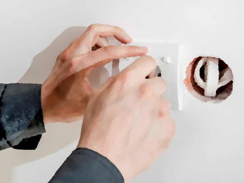 ブラケットライト設置方法・電気工事