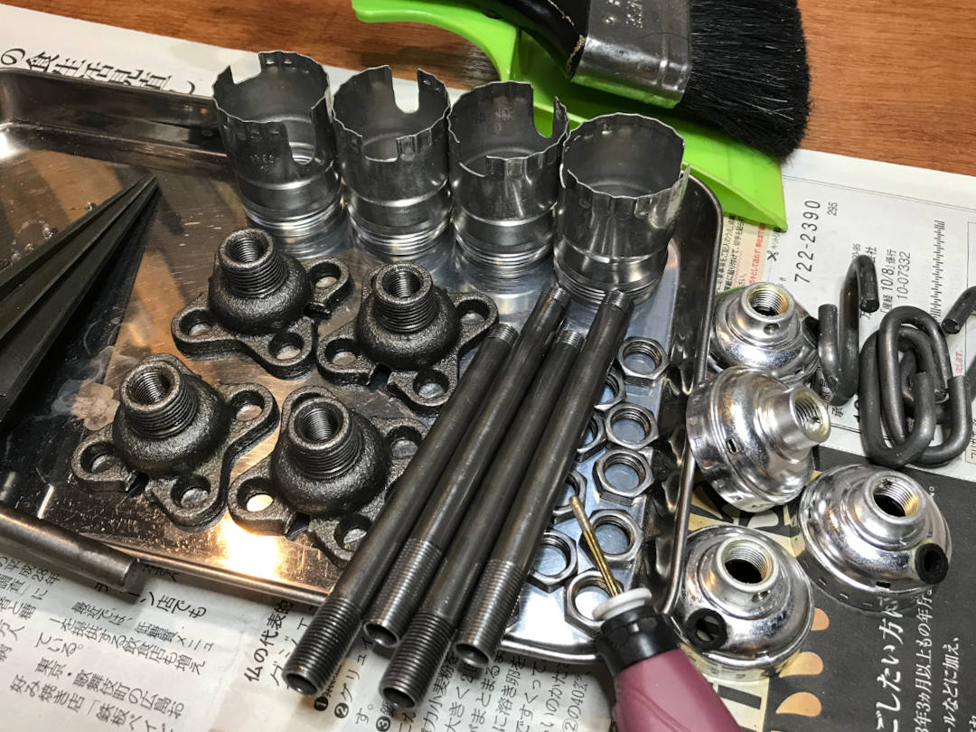 ヴィンテージソケットの手入れ｜ブラケットライトの製作