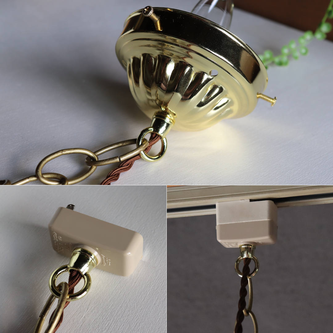 USAヴィンテージミルクガラス製ラウンドボールハンギングランプ・ペンダントライト|天井照明