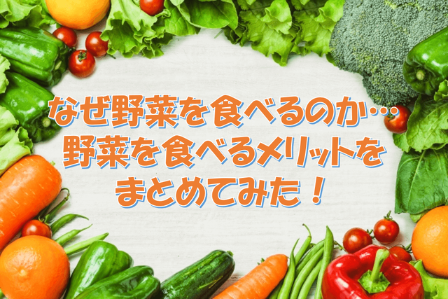 なぜ野菜を食べるのか…野菜を食べるメリットをまとめてみた！