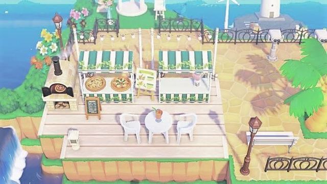 あつ森_展望台フードコーナー