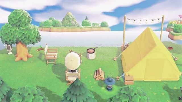 あつ森_湖畔キャンプサイト