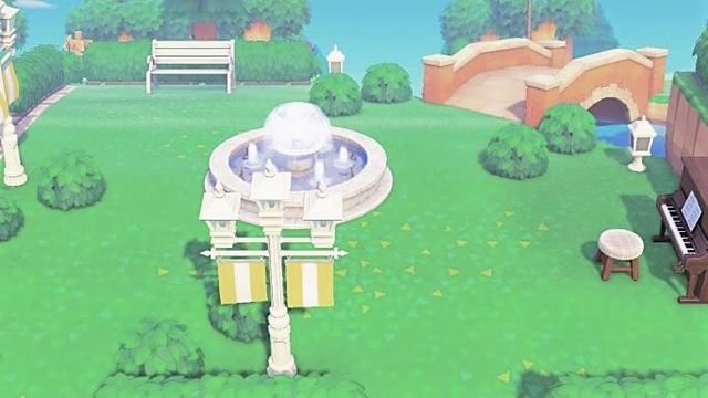 あつ森_噴水広場