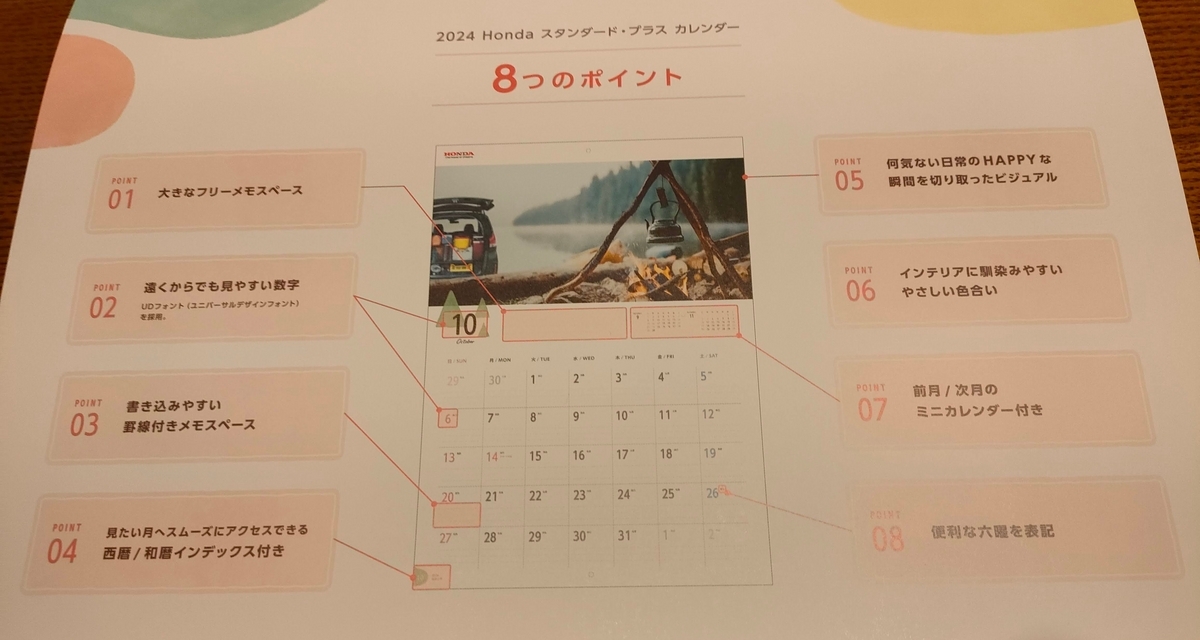 商談中　ホンダ　本田　株主優待　カレンダー　2年分 株主優待】HONDAカレンダー2023届く！ - 日々りんご録