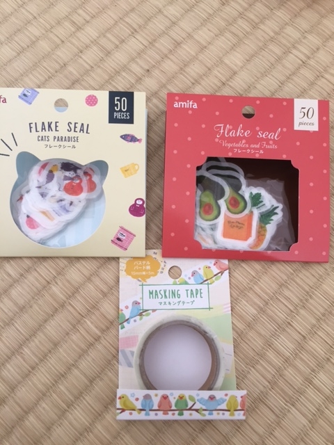 セリアで新作のフレークシールを買いました 好きな物をただ紹介するブログ