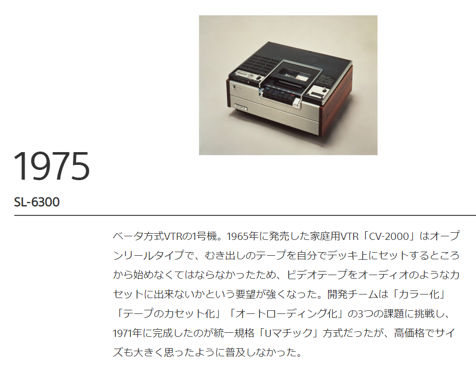 結局はVHS に鞍替えしたんだよね。