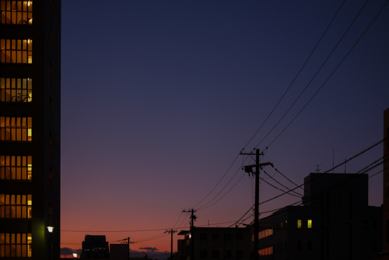 [写真][空][夕焼け]