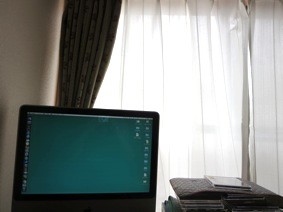 2014年7月5日-破れたレースのカーテンを新調しました