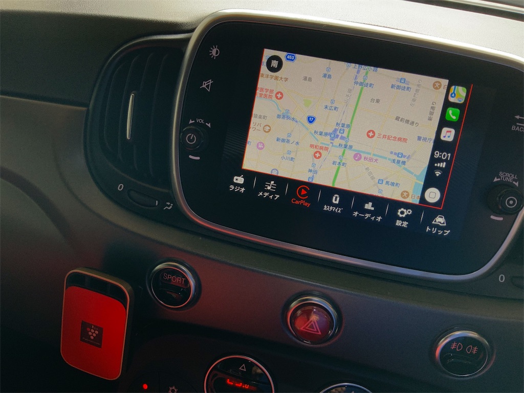 FIAT500、595ABARTH 純正オーディオディスプレイ 楽天市場】F500-05MBK