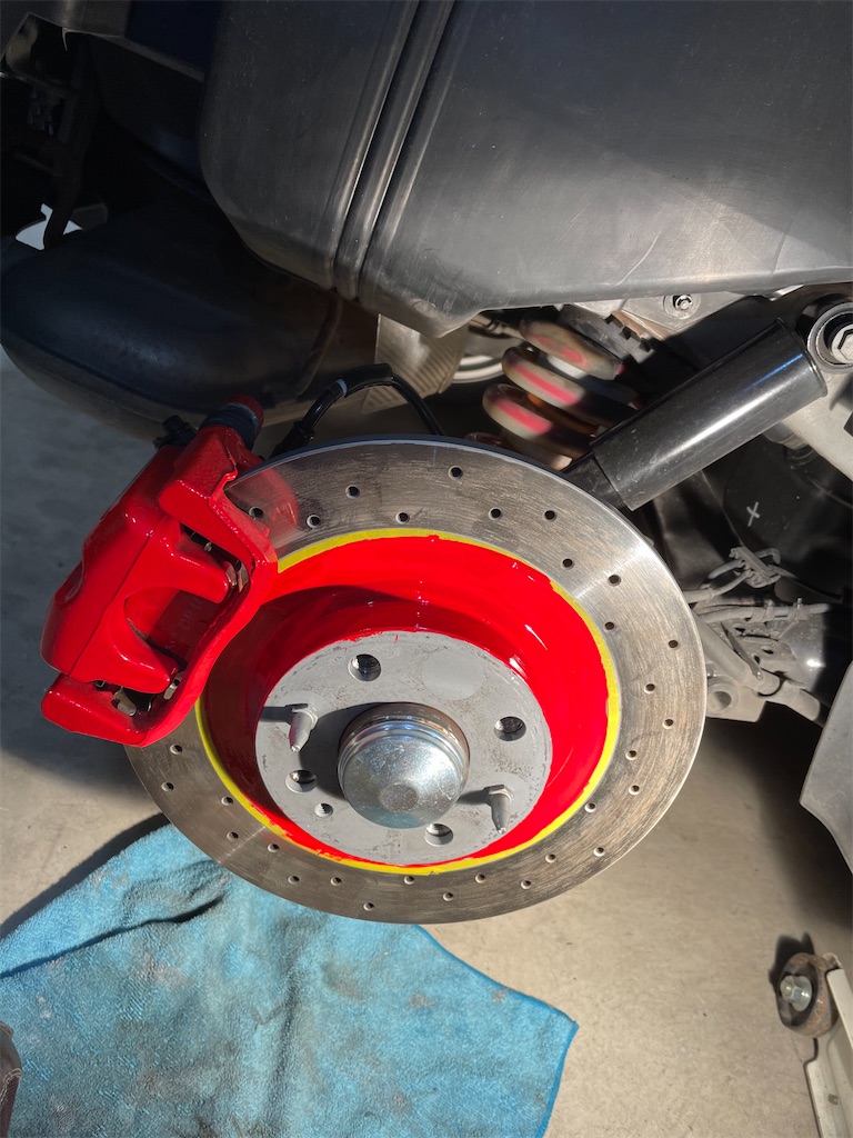 素人ローター リアディスクローター耐熱塗装 - アバルトや諸々