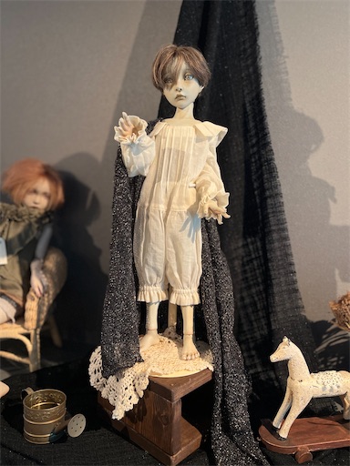 夢現」 八頭こほり アクリル画 女性の肖像 フレーム付き 詰め込み夢絵