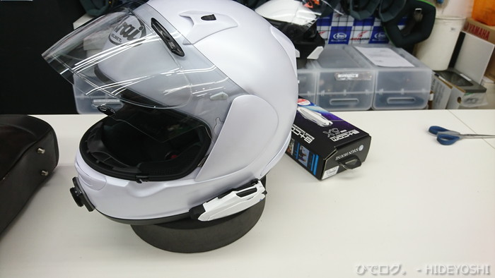 Araiのオフヘル、V-CROSS4 BARCIA（Vクロス4・バーシア）を購入