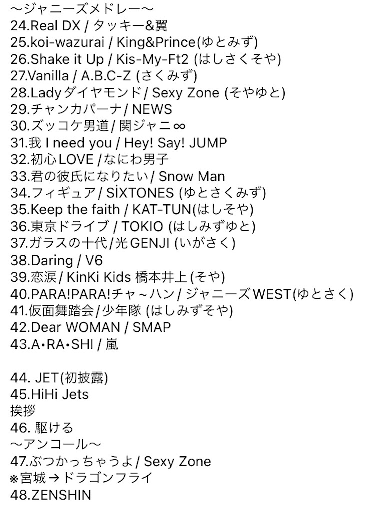 HiHi Jets セットリストまとめ🛼 (2017年〜) - かもみーるの備忘録🧸