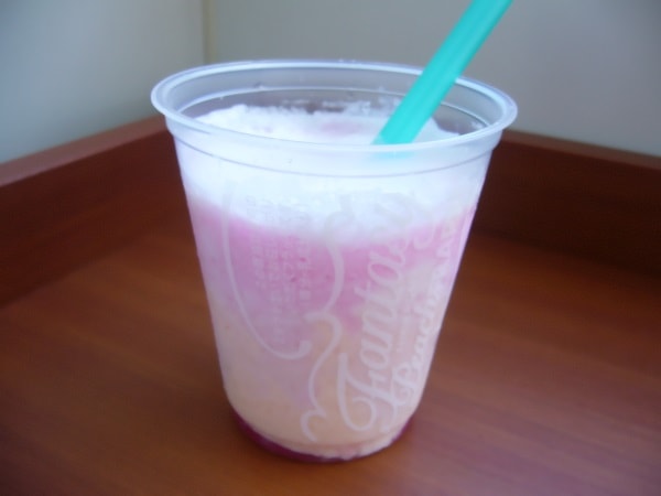 ファンタジーピーチフラッペ ピーチフラッペ完成