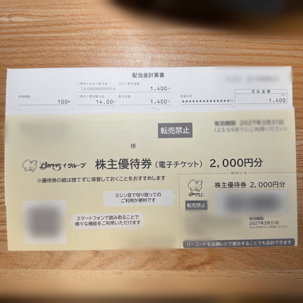 すかいらーく株主優待券6000円分　有効期限　2020年3月31日　 株主優待制度 | 株式情報 | 株主・投資家情報 | すかいらーく