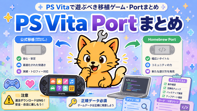 2026年最新版】PS Vitaで遊ぶべき移植ゲーム・Portまとめ - ひまなね