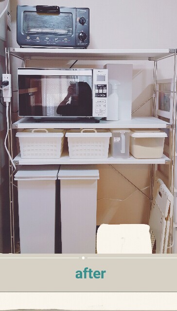 無印良品　ステンレスレンジ台 MUJI (無印良品) - 無印良品 ステンレスシェルフ レンジ台