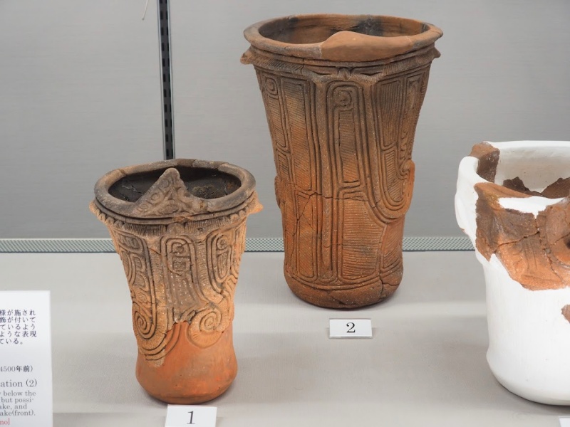 蛇貼り付け文縄文式土器壺高さ40cmミシャクジン蛇神信仰縄文の