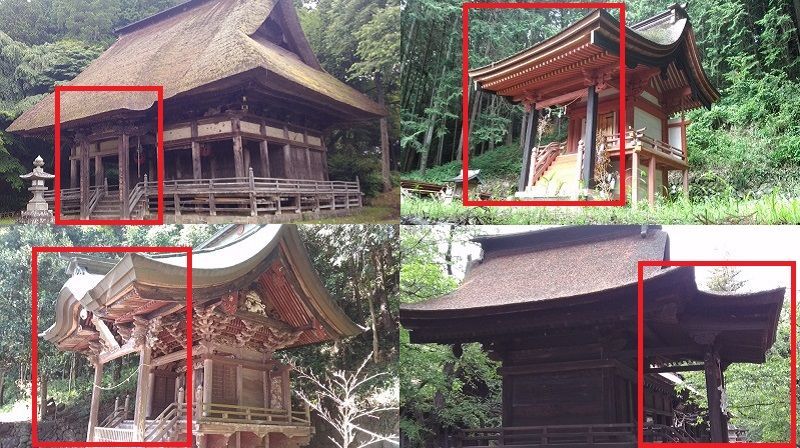 寺社の基礎知識 向拝と母屋 身舎 甲信寺社宝鑑