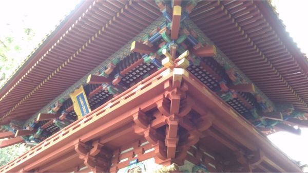 久能山東照宮の楼門の2階