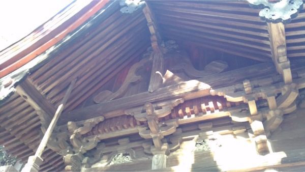 福地八幡神社(北下條)本殿の妻壁