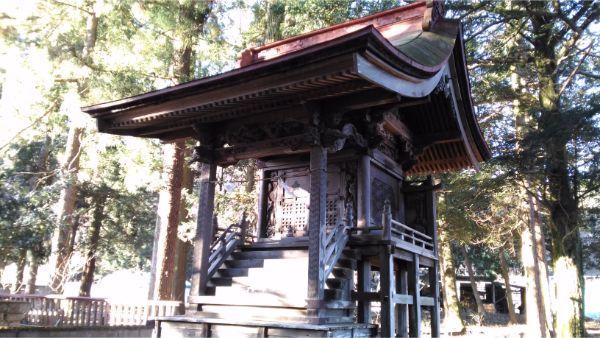 諏訪神社本殿の全体図
