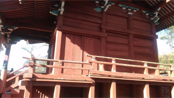 滋野神社社殿の右側面