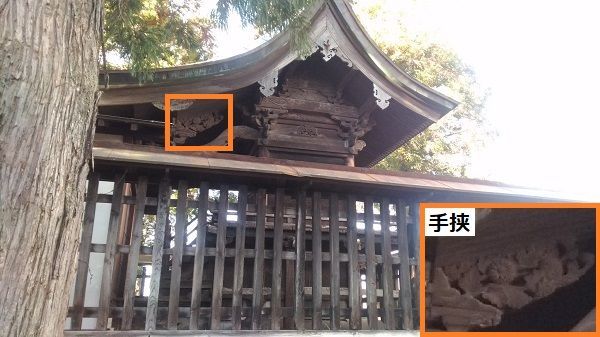 白鳥神社本殿の右側面