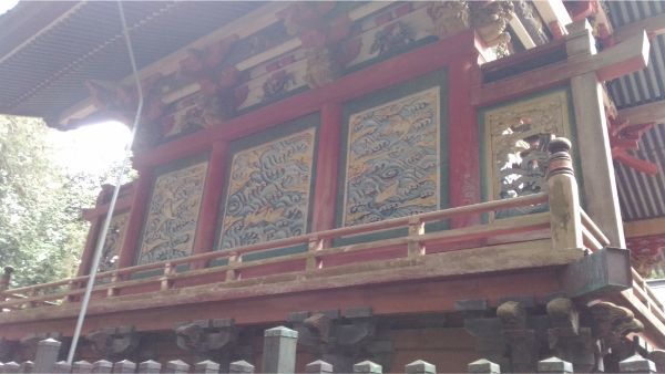 菅原神社本殿の背面