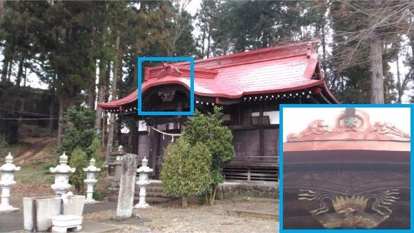 諏訪神社の拝殿