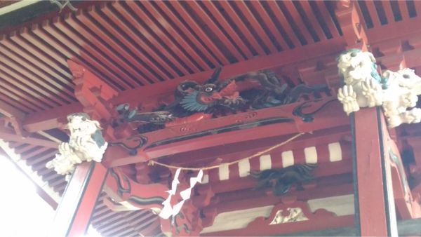 犬島神社本殿の向拝