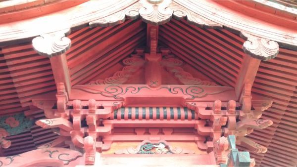 八王子神社本殿の右側面