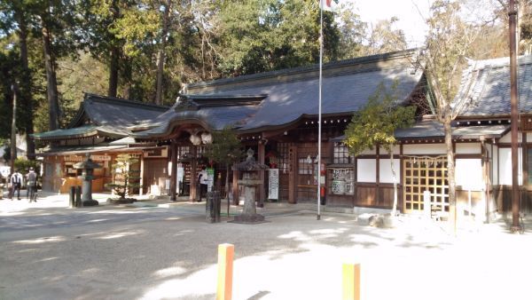 足助八幡宮の拝殿全体図