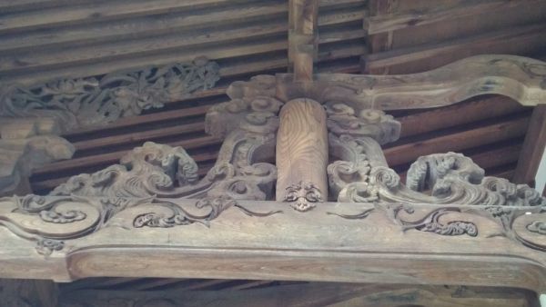 蕃松院本堂向拝の束