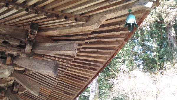 三重塔1層目の軒裏