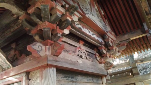 日吉神社本殿の欄間