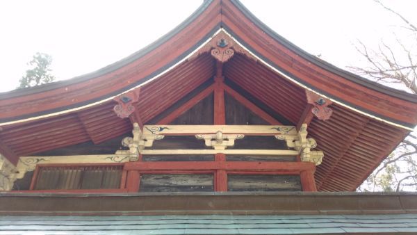 佐良志奈神社本殿の右側面