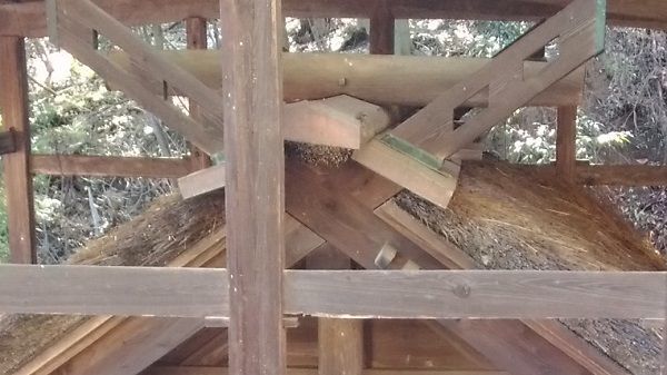 波閇科神社本殿の千木