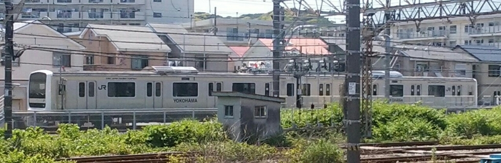 小ネタ 久里浜の9系訓練車のドアステッカー 日ノ出前検車区