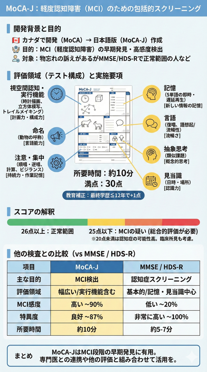 moca プロフ必読様ご確認用 MoCA-J（モントリオール認知評価 日本語版）の解説 - 医知創造ラボ